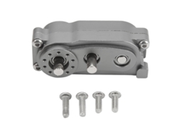 Caixa De Transferência De Caixa De Engrenagens 2 Velocidades Cnc Para Carro Rc 1/10 Scx10 313mm Alumínio Anodizado Cor Titânio