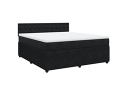 Box Spring Bed, Box Spring Beds Vidaxl Preto Veludo (180 X 200 Cm)