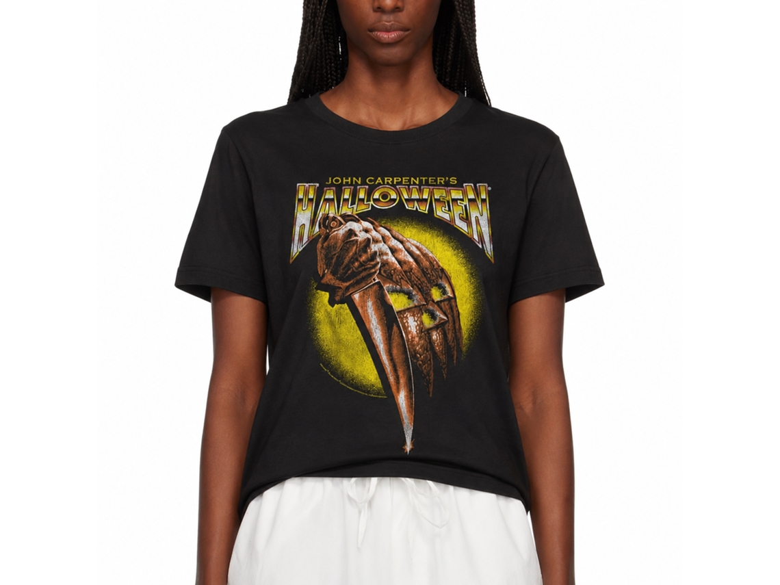 Rockinstone Halloween Movie Gradient Logo Black Adult T-shirt Size:xxxl
