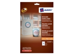 Etiquetas de produtos removíveis AVERY brancas