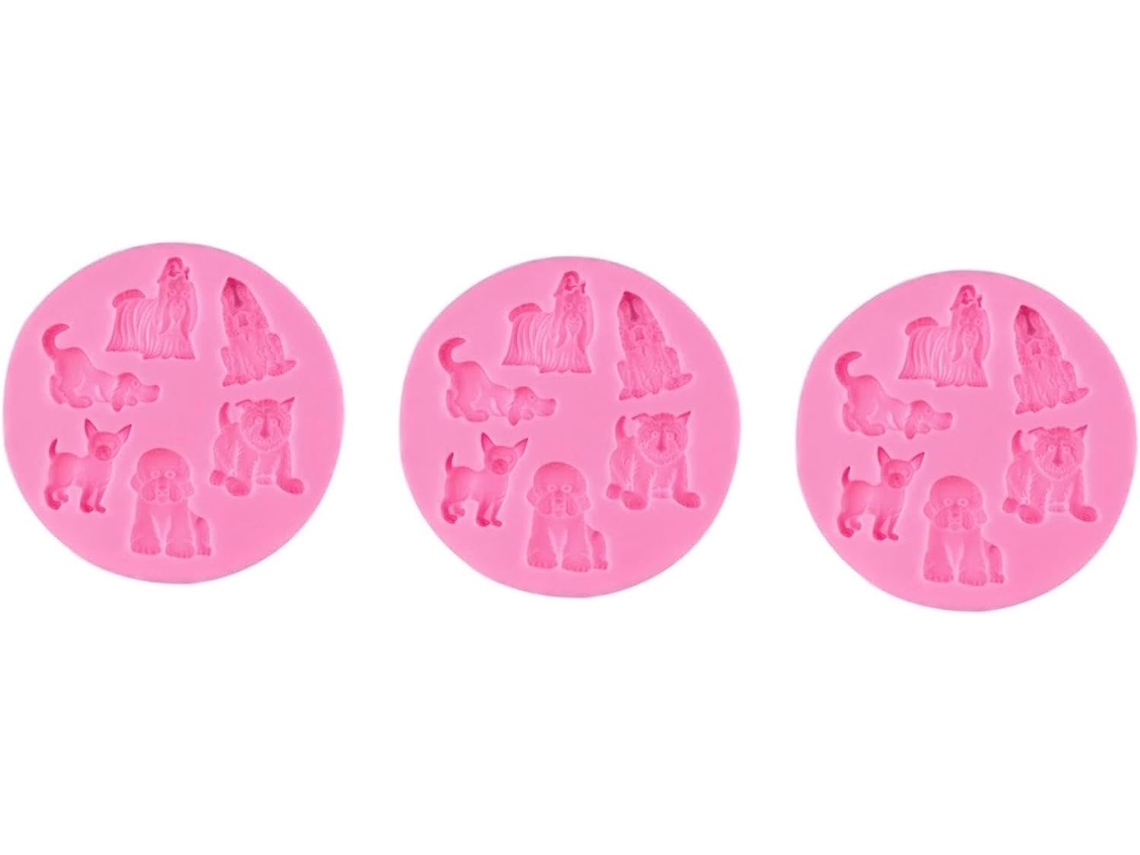 Forma De Silicone Para Bolo, Conjunto De 3, Em Silicone, Para Doces