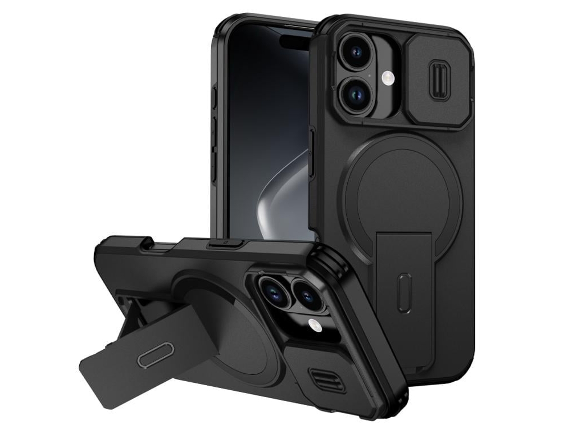 Capa Com Suporte Magsafe Para Iphone 17 - Abertura Deslizante Com Proteção De Câmara