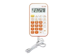 Mini Calculadora De Bolso Pequena Portátil Para Estudantes Escolares Material De Escritório Com Corda Laranja Everley891