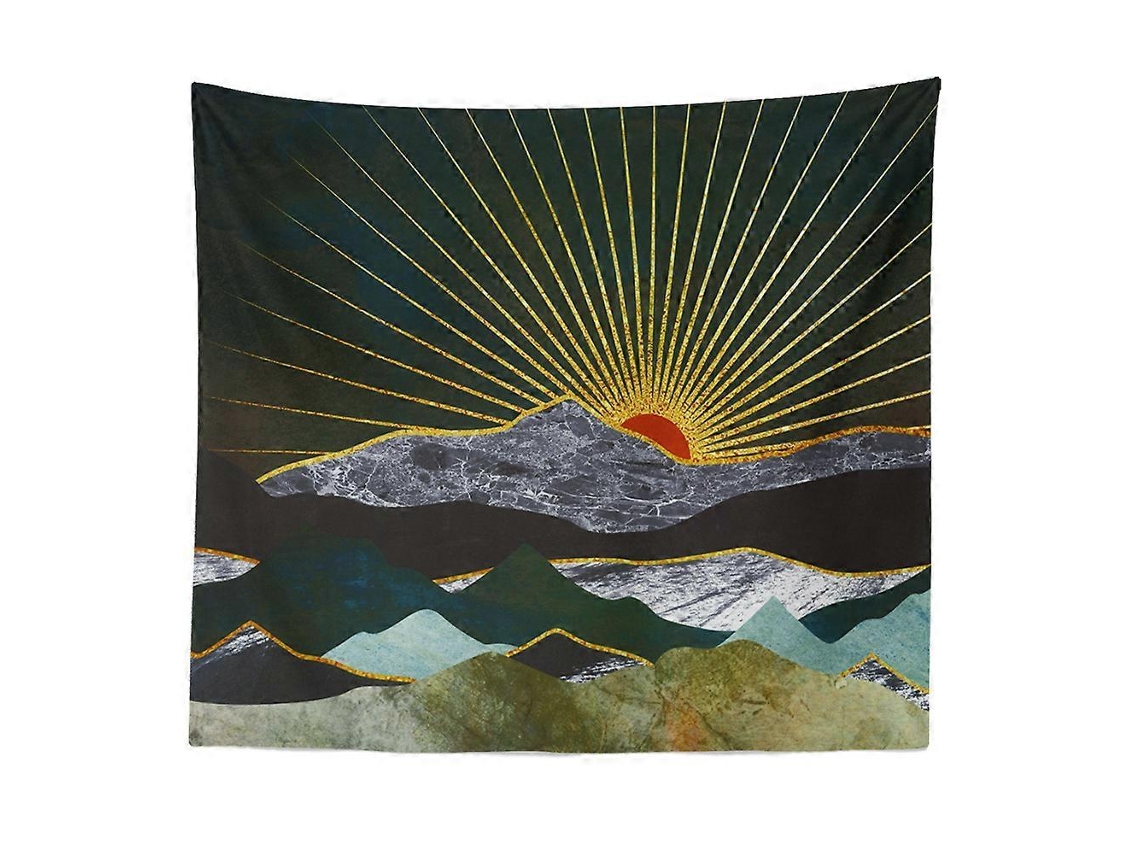 Rebe tapestry Paisaje Natural Abstracto Montaña Amanecer Imprimir Digital Arte 180x230cm Poliéster Lavable