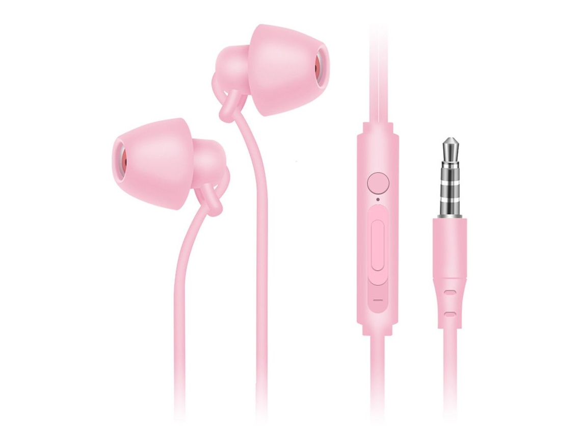 Fones De Ouvido Para Dormir (rosa), Fones De Ouvido Sem Fio De Silicone Macio, Isolamento De Ruído, Design Sem Pressão, Microfone