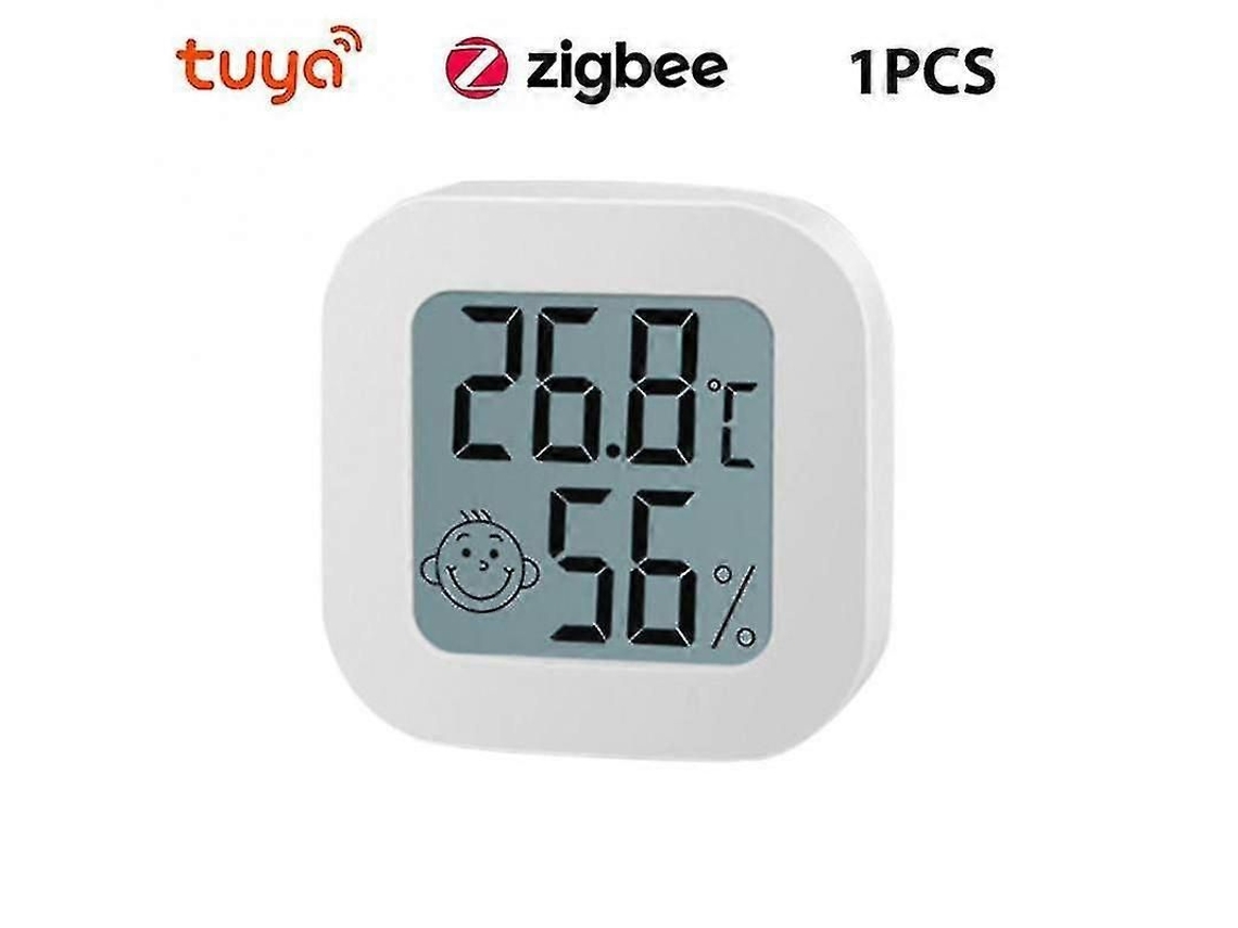 Sensor De Temperatura E Umidade Tuya Zigbee, Higrômetro E Termômetro Sem Fio