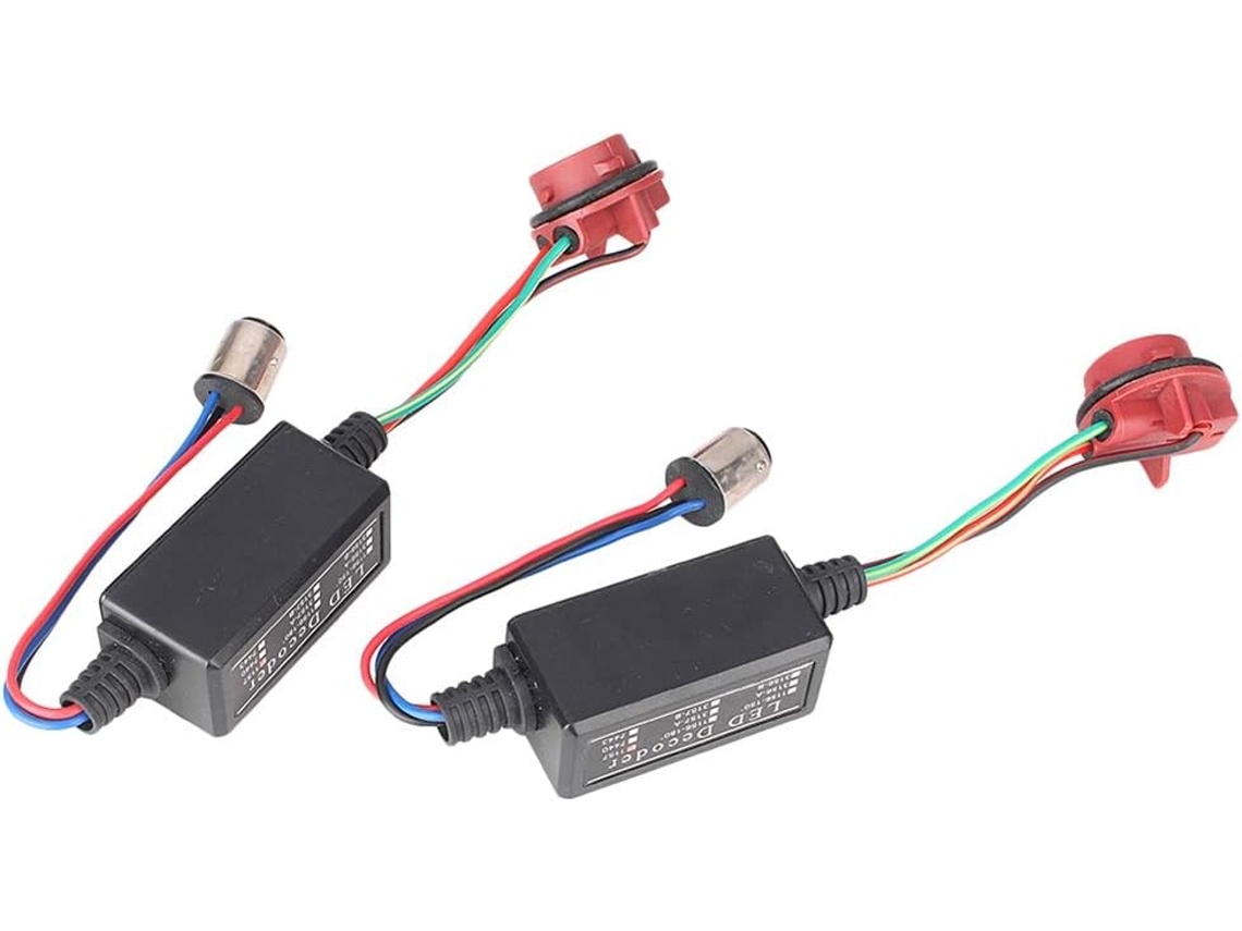 Adaptador De Feixe Decodificador Anti Oscilação Bacar Warning Error Free Resistor Canceller Para Faróis Led 1157de Carro