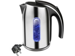 Chaleira elétrica de aço inox 1,7L, 2200W, com luz LED NOVA LINE