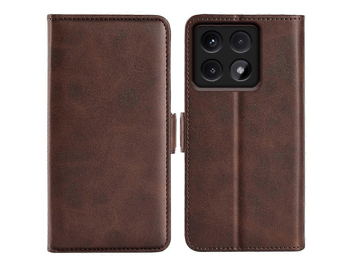Capa De Celular De Couro Com Fecho Magnético De Dois Lados E Flip Horizontal