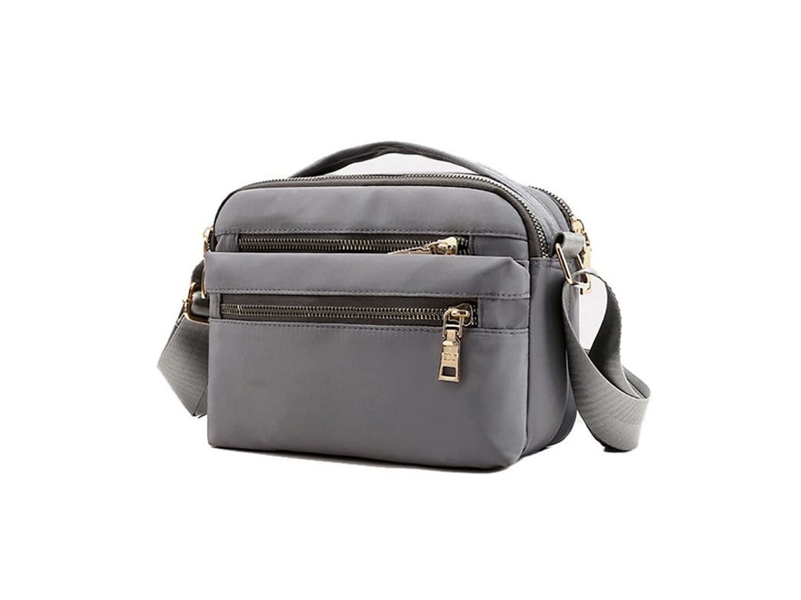 2026-bolsa Cruzada Para Mulher, Bolsa Messenger Com Múltiplos Bolsos, Bolsa De Ombro, Cinza