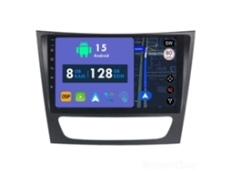 Auto Rádio Carro Bluetooth Autoradio 8GB RAM 128G ROM CarPlay GPS RoverOne para Mercedes Benz E Class S211 W211 2002-2009 CLS Class C219 2004-2010
