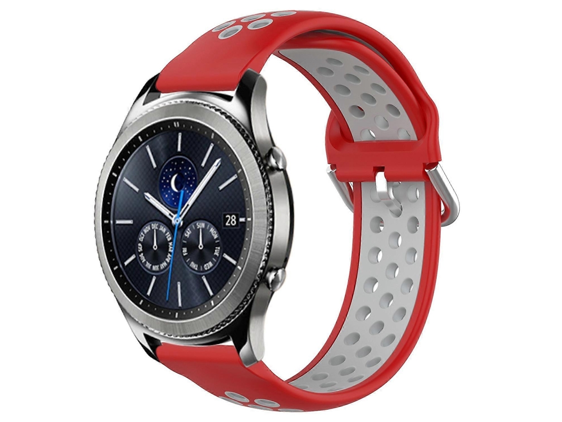 Pulseira De Silicone Esportiva Perfurada E Respirável De 22 Mm Para Samsung Gear S3 Classic