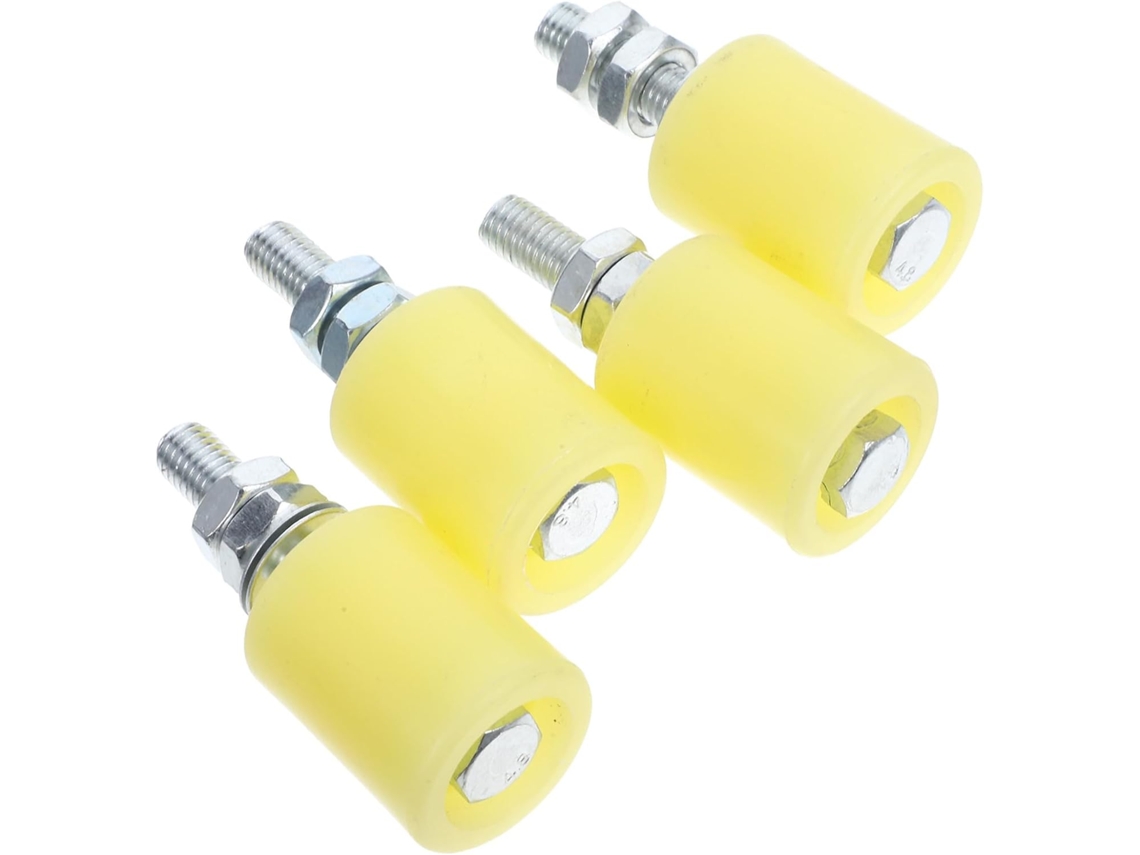 Conjunto De 4 Roletes Nylon E Aço Para Portas Correr Garagem Trilhos, Resistentes Ao Desgaste E Fáceis De Usar