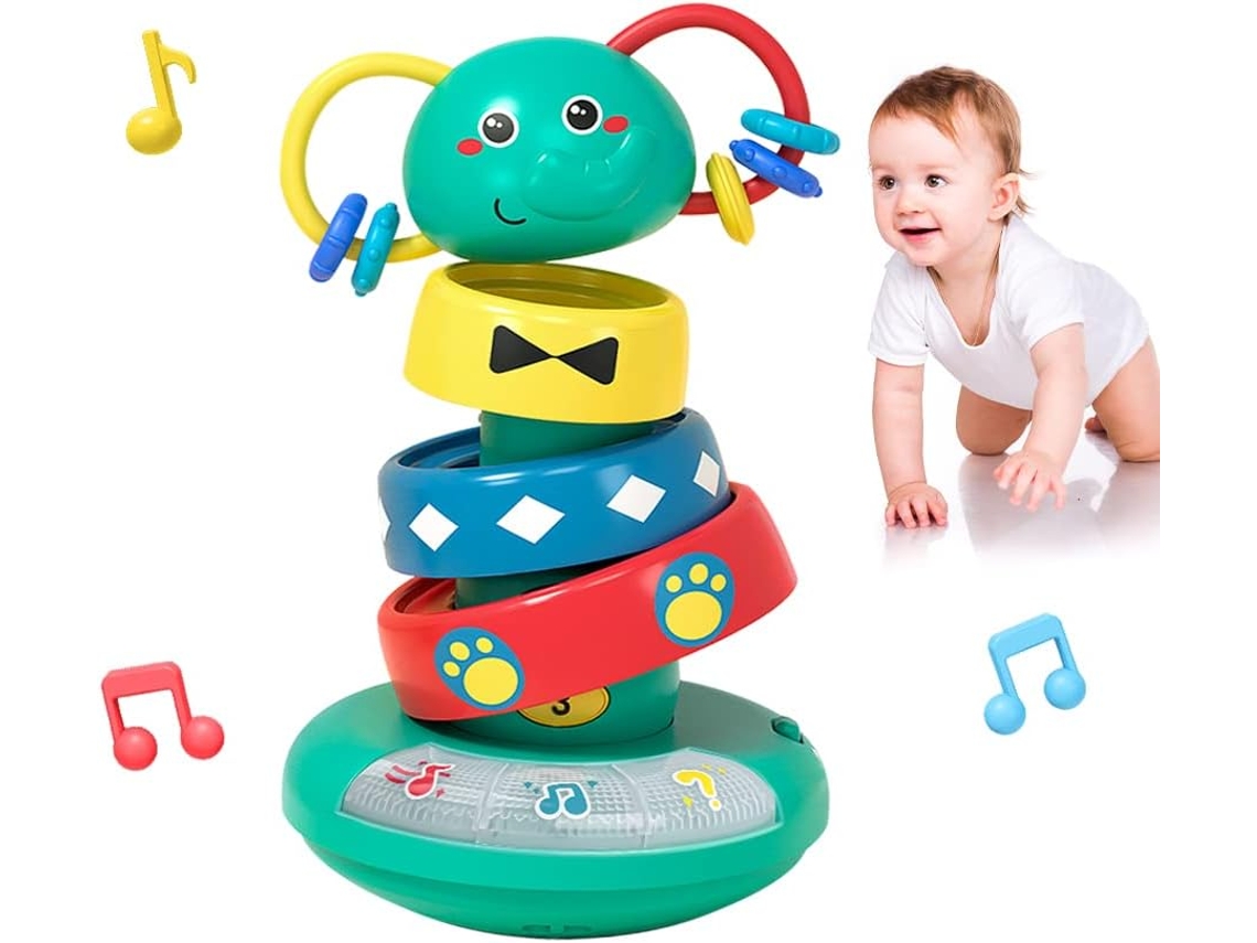 Brinquedos Montessori Para Crianças De 1, 2 E 3 Anos Brinquedos Educativos De Empilhar Para Bebês Com Música E Luzes Presente Aquaforge