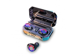 Auriculares Bluetooth True Wireless M12 Ompatível com Binaural com Redução de Ruído Estéreo Preto