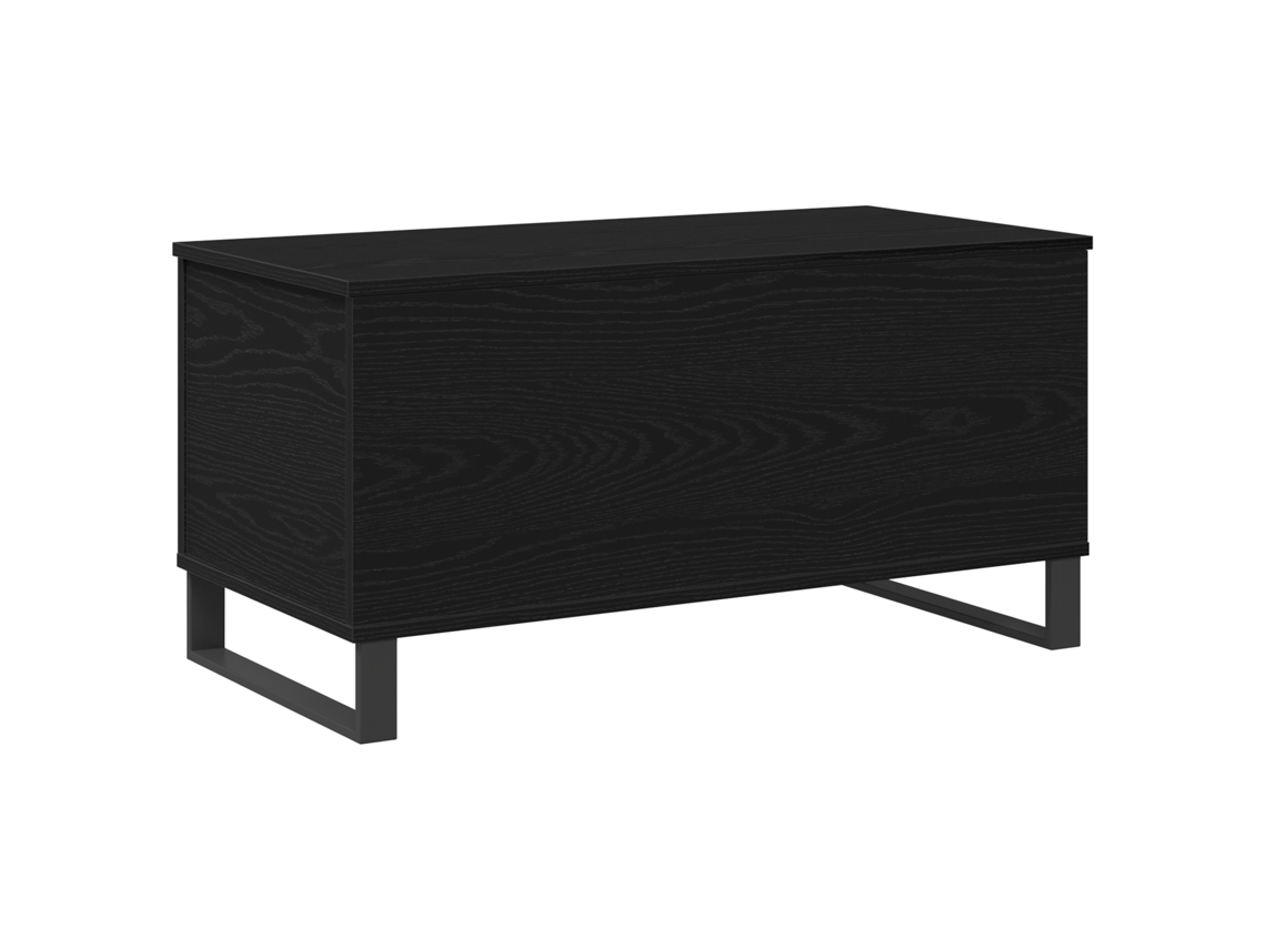 Conjunto 1 Mesa De Centro Vidaxl Preto Derivados De Madeira (90 X 44,5 X 45 Cm)