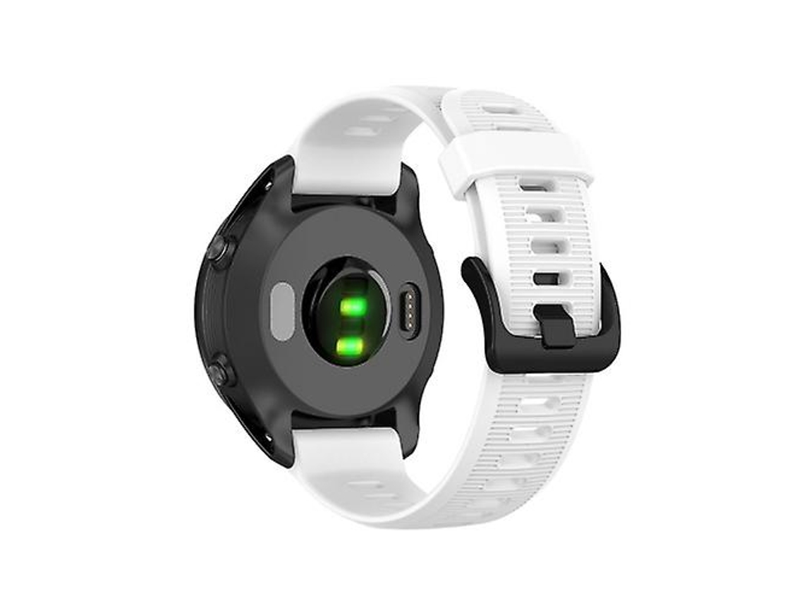 Bracelete para Garmin Forerunner 945 Pulseira de Relógio de Silicone Branca VENISYMLIS