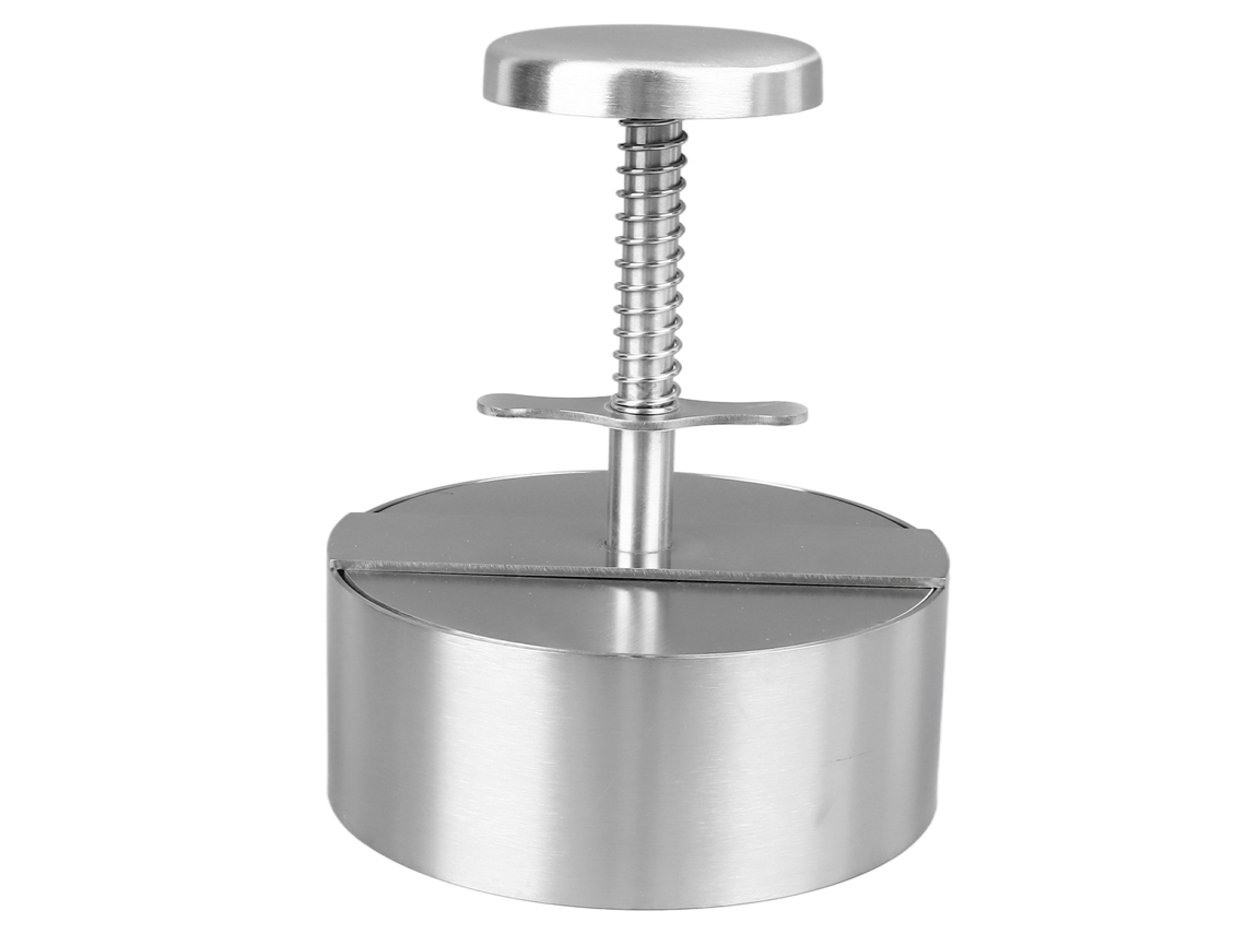 Prensa para hambúrgueres 304 aço inoxidável 10cm maker smasher fácil de limpar multifuncional S/MARCA