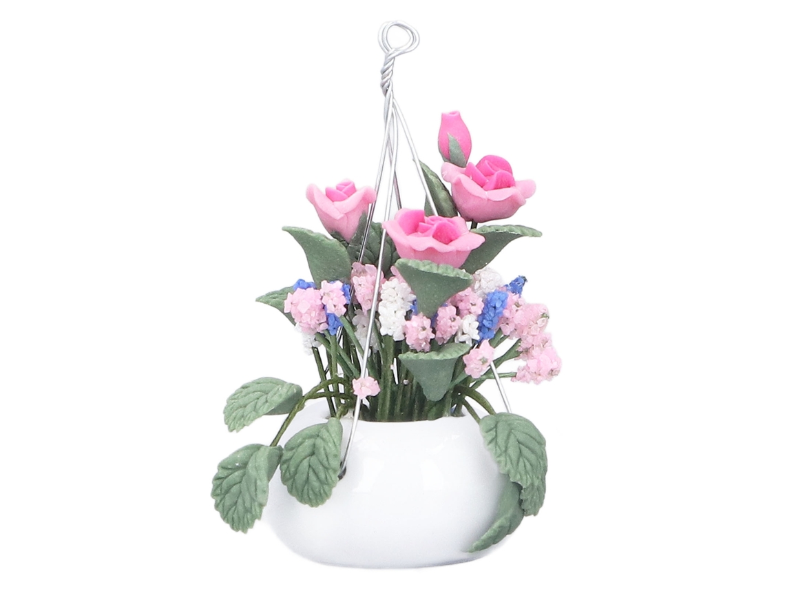 Mali vaso de Flores Miniatura 1:12 para Casa de Bonecas, Acessório Decoração Diy, Acima de 3 Anos