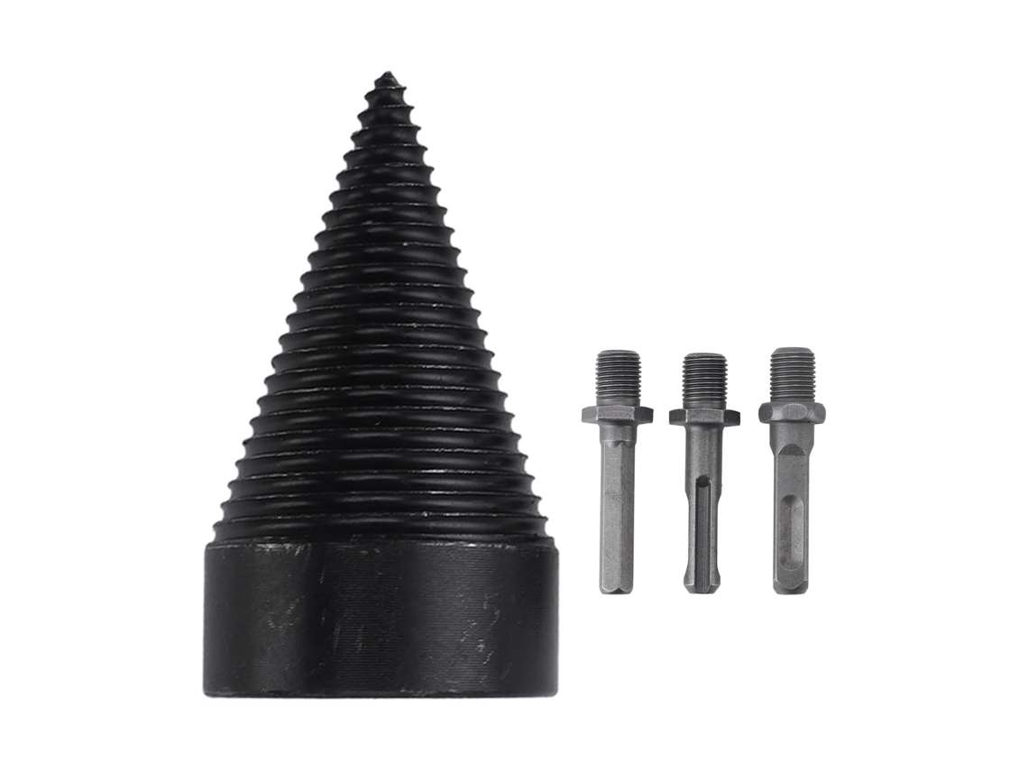 Broca Divisora de Lenha 50mm Aço Carbono com 3 Cabos | S/MARCA