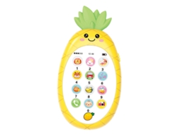Mali brinquedo Celular Musical para Bebê com Design de Abacaxi Silicone Mastigável