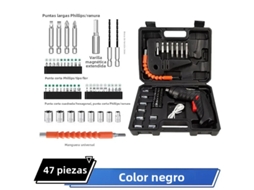 Conjunto de Parafusadeira Elétrica Portátil Sem Fio , 3,6 V, Equipada com Bateria de 1800 Mah. MDUG (47 Peças)