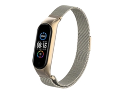 Pulseira De Aço Inoxidável Magnética De Cor Sólida Para Xiaomi Mi Band 5 Milano (prateada)