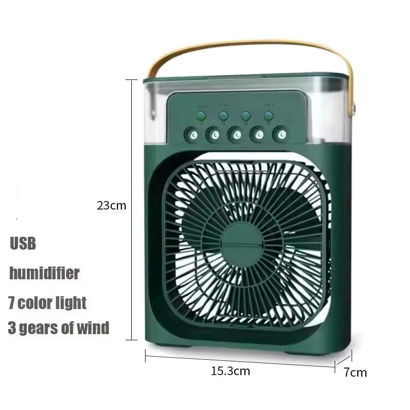 Mini Ventilador de Mesa MDUG 15cm, Silencioso, Usb