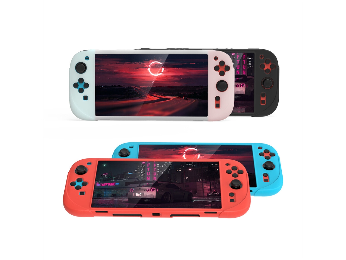 Capa Protetora Em Silicone Multicolor White-dobe Tns-3158, Resistente A Impactos E Riscos, Para Consola De Jogos Portátil N-switch2.
