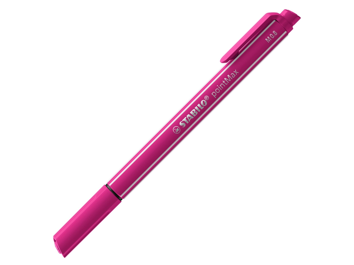 Caneta marcadora de ponta fina STABILO Pointmax rosa médio 1 peça
