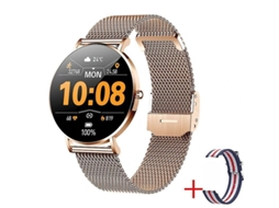 Relógio inteligente Bluetooth T8 de 1,3 polegadas laranja para bicicleta elétrica