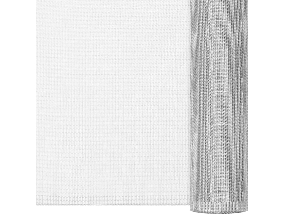 Vidaxl Rede Em Alumínio 112x500 Cm Prateado