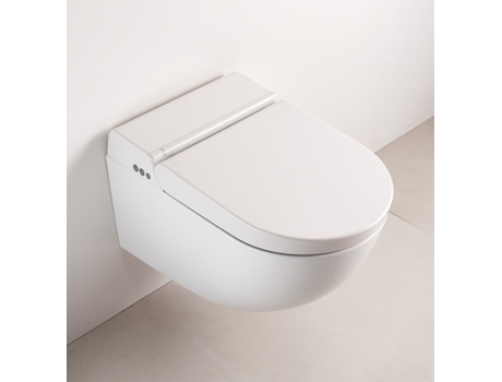 Sanita Suspensa com Bidé Eletrónico Integrado 59X38 Branca Cataclean CATALANO