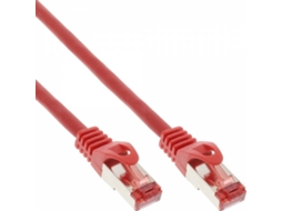 Cabo de Rede INLINE (RJ45 - 25 cm - Vermelho)