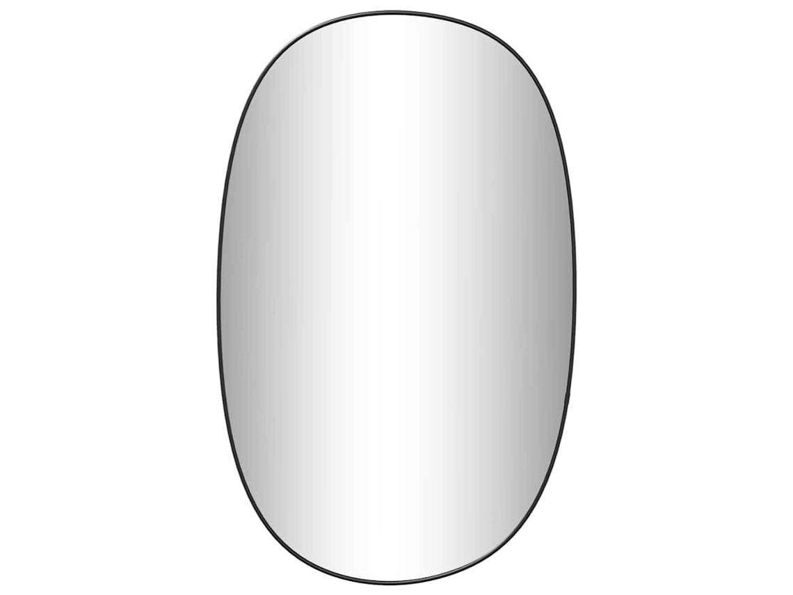 Wall Mirror, Wall Mirrors Vidaxl Preto Vidro (80 X 50 Cm)