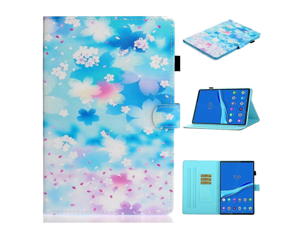 Capa De Couro Inteligente Com Desenho Colorido Para Tablet Lenovo Tab M10 Plus 10.6 3ª Geração 2022
