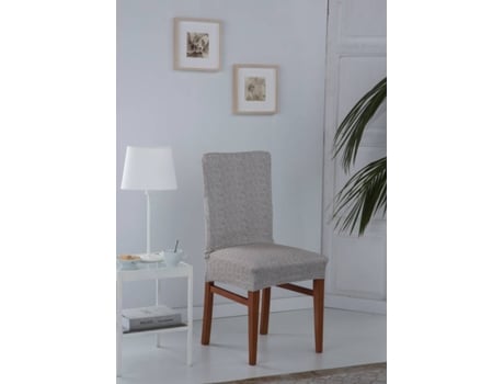 Capa Ajustável de Cadeira Completa ESTORALIS Alba Bege (Póliester e Algodão - 40-55 x 40-50 cm)