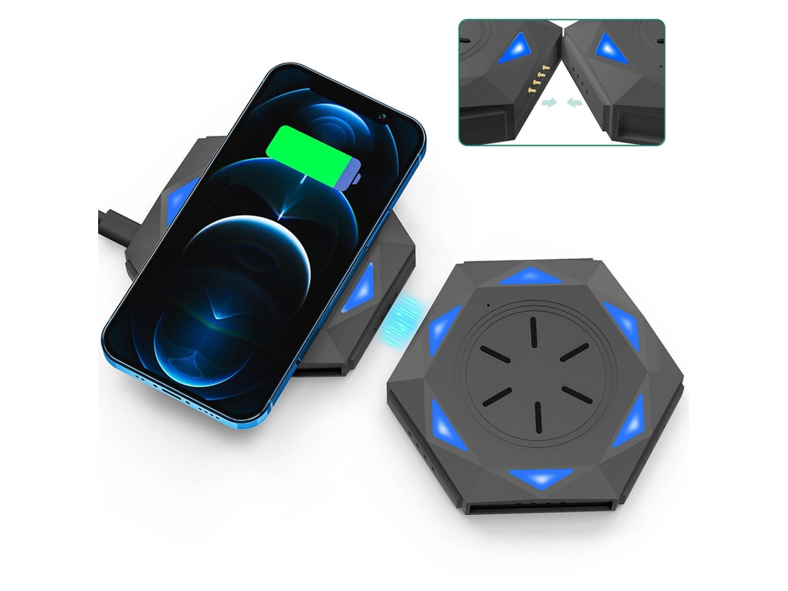 Carregador Sem Fio Qi Para Samsung Yizhood Seda Preto