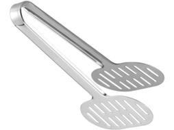 Pinça Para Churrasco Em Aço Inoxidável Prateado, Leve E Portátil, Ideal Para Uso Em Buffets E Restaurantes, Utensílio