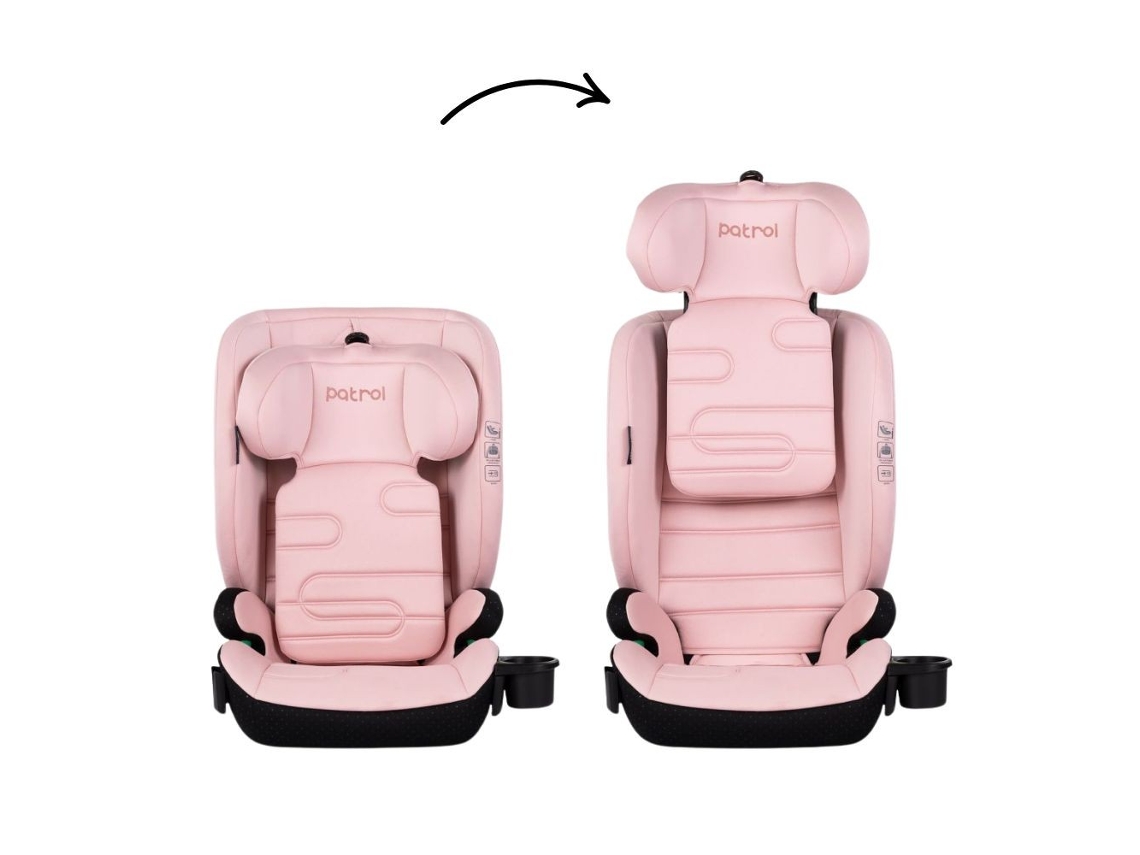 Patrol I-size Cadeira Auto I-size 100-150 Cm Com Isofix De Chipolino - Powder Pink
