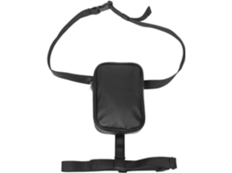 Bolsa impermeável para perna em PU com alça de ombro ajustável, ideal para guardar celulares.