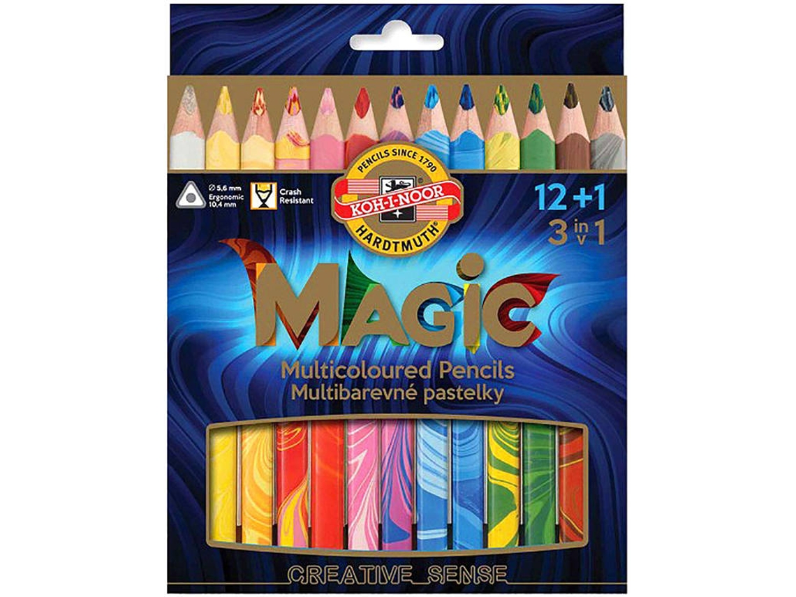 Caixa 13 Lápis Triangulares Magic KOH-I-NOOR 3408