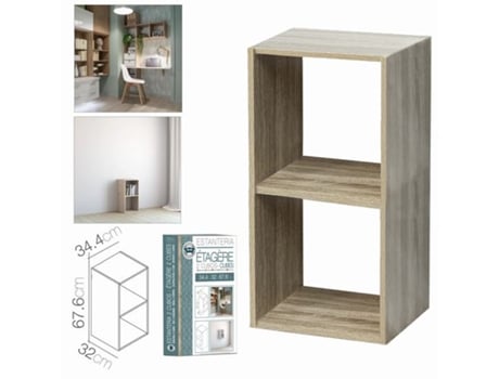 Prateleira 2 Cubos 34,4 X 32 X 67,6 Cm Fornor