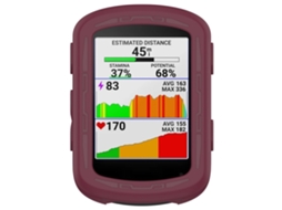 Garmin Edge 840 / Edge 540 Cronômetro Armadura Capa Protetora De Silicone (vinho Vermelho)*