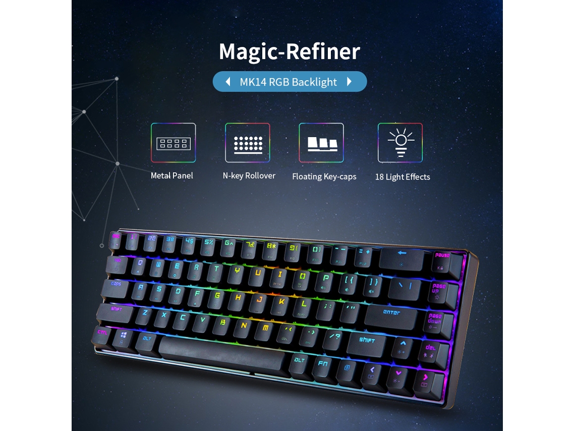 Teclado Mecânico LAXISCREED Mk14 Rgb