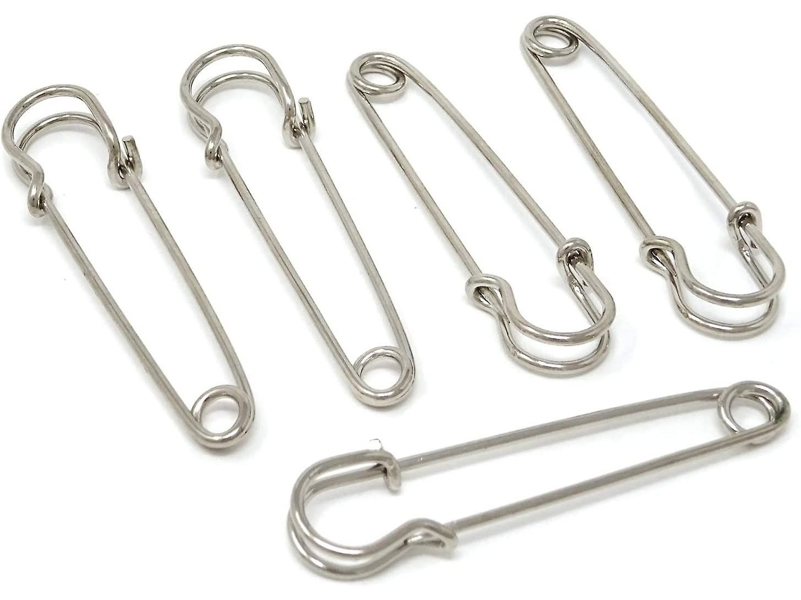 30 Alfinetes De Segurança Resistentes De 5cm/2 Polegadas Para Mantas, Suéteres, Xales, Kilts E Artesanato (prata)