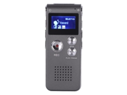 Gravador De 4gb Usb Recarregável, Com Áudio Digital Multifuncional E Mp3 Player Yizhood (cinza)