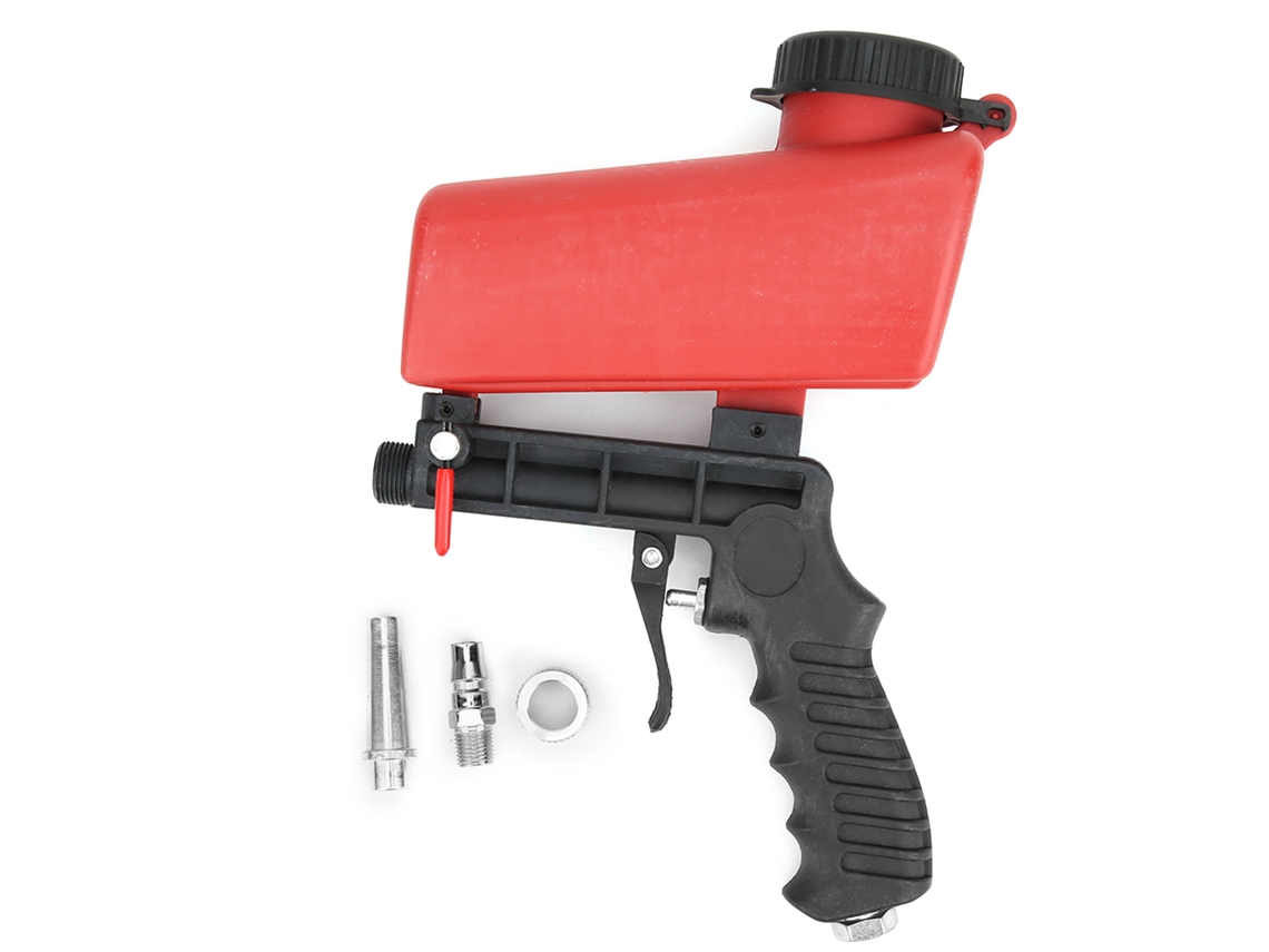 Pistola de jateamento pneumática pequena, máquina de jateamento manual, ferramenta de jateamento de areia 90psi