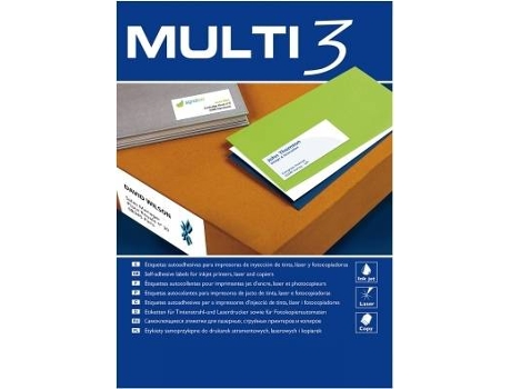 Etiquetas A4 210x297mm Autocolantes Brancas 100 Folhas