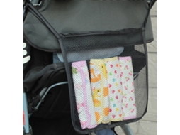 Bolsa Organizadora para Carrinho de Bebê, Malha, Preto AQUAFORGE